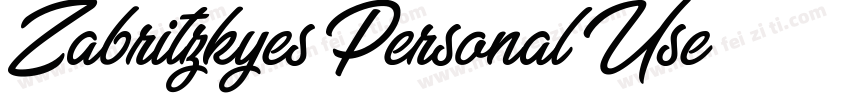 Zabritzkyes Personal Use字体转换